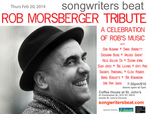 Songwriter039s Beat Presents a Tribute To Rob Morseberger