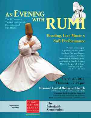 AN EVENING WITH RUMI POETRY READINGS LIVE SUFI MUSIC AND WHIRLING DERVISHES