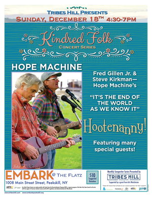 Tribes Hill Presents Kindred Folk at Embark Peekskill  Sunday December 18th