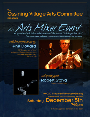 Phil Dollard performs at the Steamer Fire House Gallery