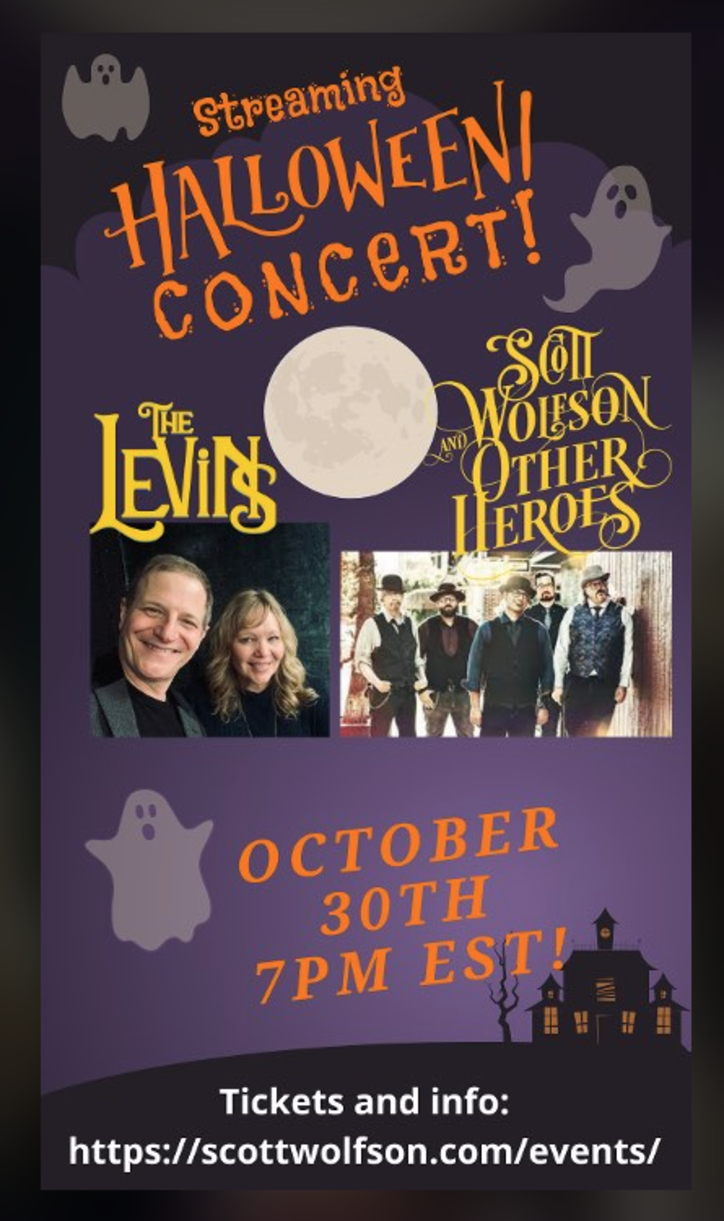 Streaming Halloween Concert  Saturday October 30th