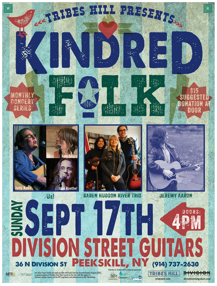 Tribes Hill Presents Kindred Folk  Sunday Sept 17th at Division Street Guitars